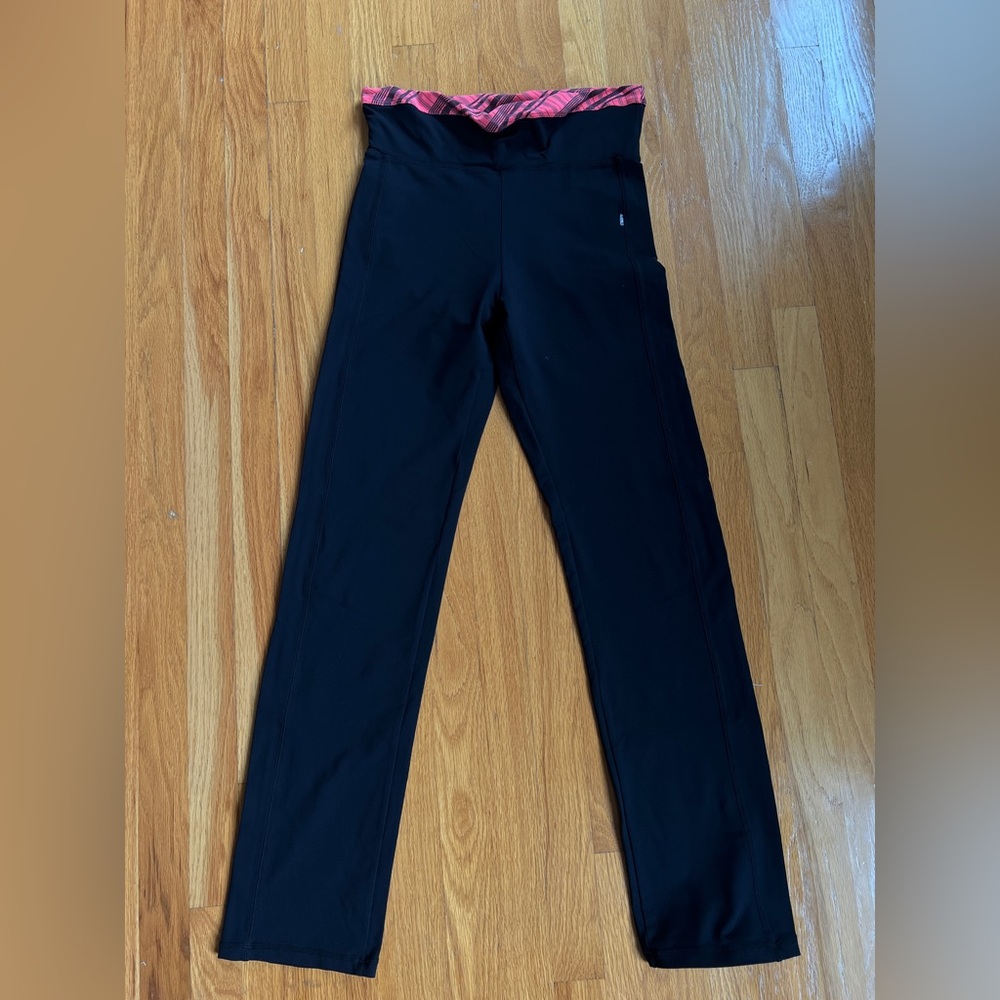 TNZI high waist leggings Pants black Pink yoga nylon Maternity Women L